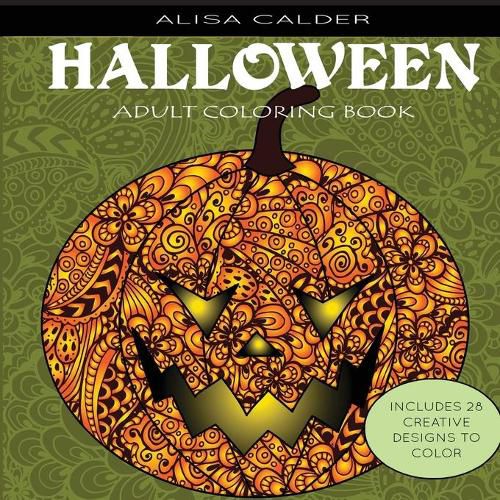 Cover image for Adult Coloring Books: Halloween Designs