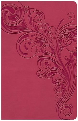 Cover image for KJV Large Print Personal Size Reference Bible, Pink Leathertouch Indexed