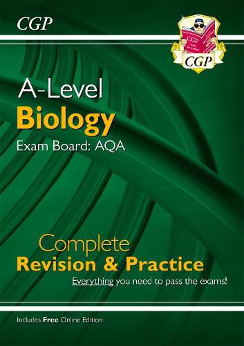 Cover image for A-Level Biology: AQA Year 1 & 2 Complete Revision & Practice with Online Edition