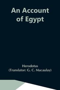 Cover image for An Account Of Egypt