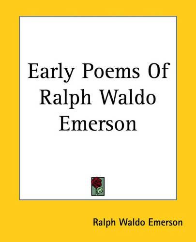 Cover image for Early Poems Of Ralph Waldo Emerson