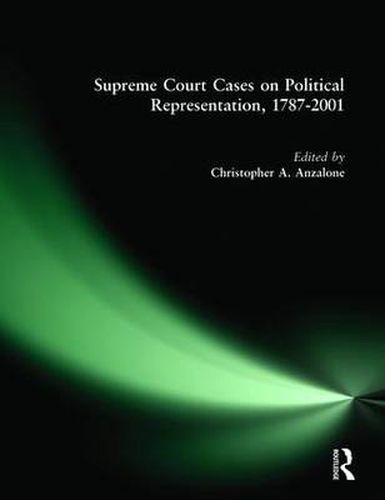 Cover image for Supreme Court Cases on Political Representation, 1787-2001