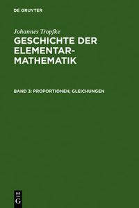 Cover image for Proportionen, Gleichungen