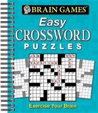 Cover image for Brain Games - Easy Crossword Puzzles