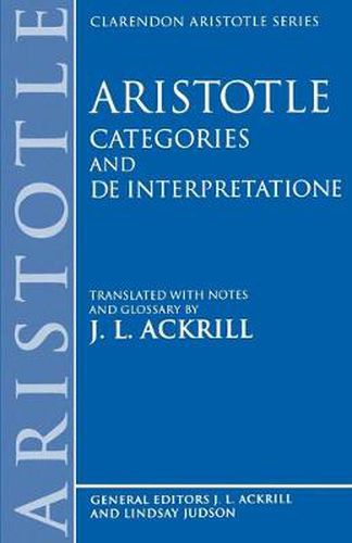 Cover image for Categories and De Interpretatione