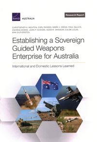Cover image for Establishing a Sovereign Guided Weapons Enterprise for Australia: International and Domestic Lessons Learned