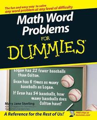 Cover image for Math Word Problems For Dummies