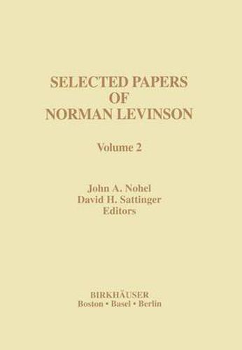 Cover image for Selected Papers of Norman Levinson: Volume 2