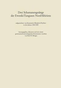 Cover image for Drei Schamanengesange Der Ewenki-Tungusen Nord-Sibiriens