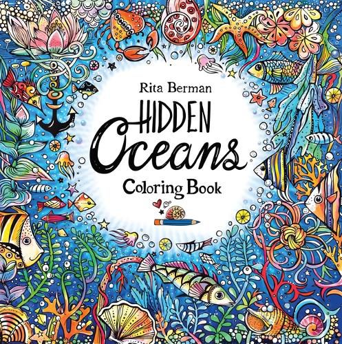 Cover image for Hidden Oceans Coloring Book