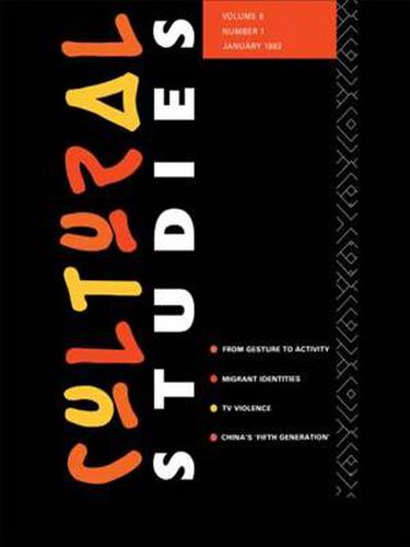 Cover image for Cultural Studies: Volume 6, Issue 1