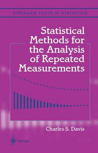 Cover image for Statistical Methods for the Analysis of Repeated Measurements