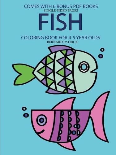 Cover image for Coloring Book for 4-5 Year Olds (Fish)