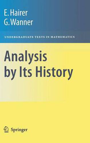 Cover image for Analysis by Its History