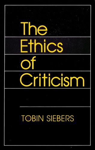 Cover image for The Ethics of Criticism