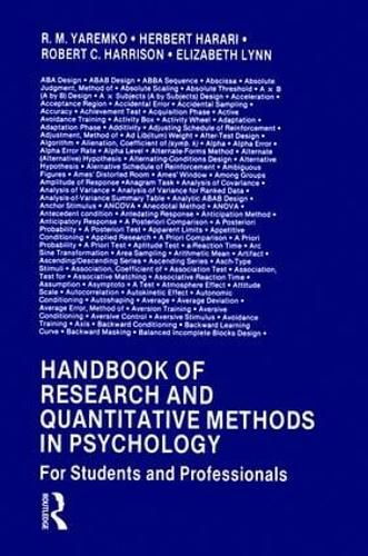 Cover image for Handbook of Research and Quantitative Methods in Psychology: For Students and Professionals