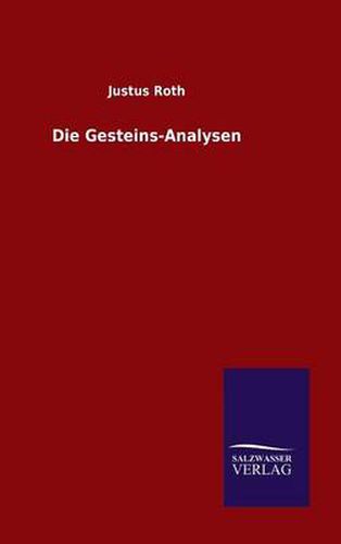 Cover image for Die Gesteins-Analysen