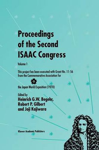 Proceedings of the Second ISAAC Congress: Volume 1: This project has been executed with Grant No. 11-56 from the Commemorative Association for the Japan World Exposition (1970)