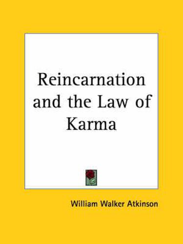 Cover image for Reincarnation and the Law of Karma