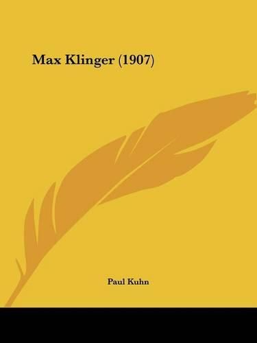 Cover image for Max Klinger (1907)