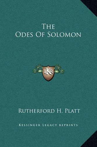 The Odes of Solomon