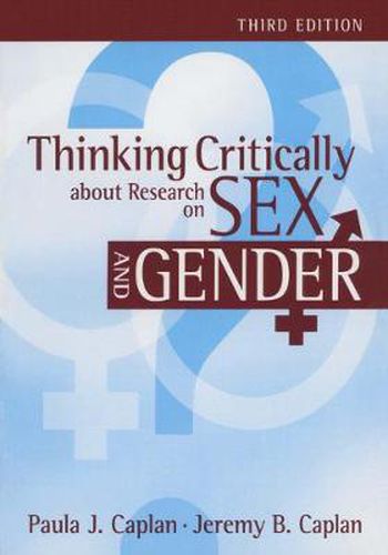 Cover image for Thinking Critically about Research on Sex and Gender