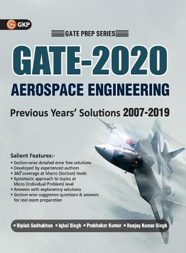 Cover image for Gate 2020 Aerospace Engineering 13 Years' Section Wise Solved Paper 2007-19