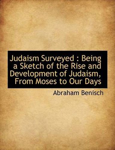 Cover image for Judaism Surveyed