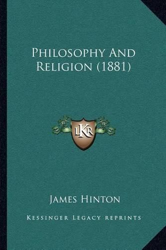 Philosophy and Religion (1881)