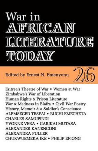 Cover image for ALT 26 War in African Literature Today