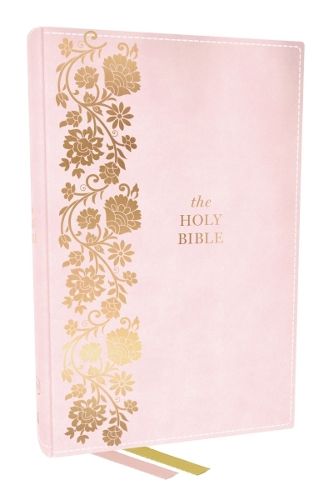 Cover image for KJV Personal Size Large Print End-of-Verse Reference Bible, Pink Leathersoft, Red Letter, Comfort Print