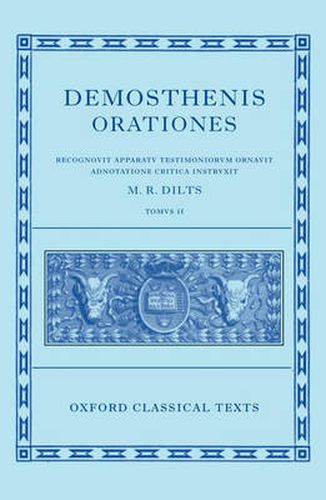 Cover image for Demosthenis  Orationes