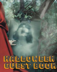 Cover image for Halloween Red Cape Scary Mega Guest book 474 pages 8x10