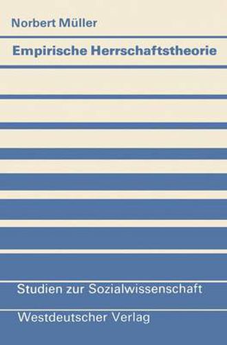 Cover image for Empirische Herrschaftstheorie