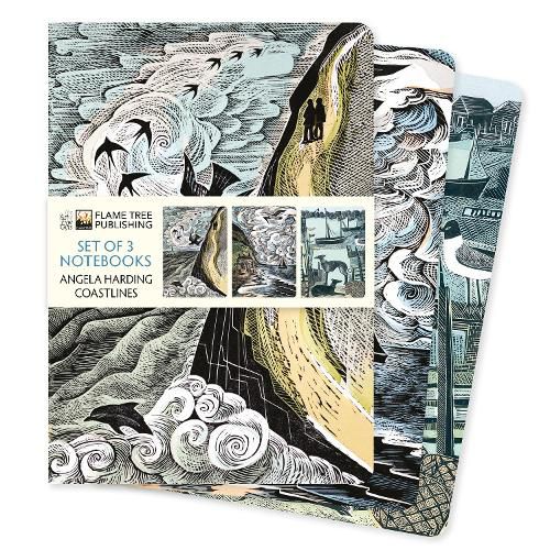 Cover image for Angela Harding: Coastlines Set of 3 Standard Notebooks