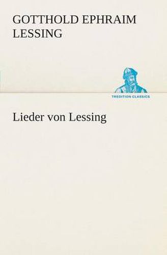 Cover image for Lieder von Lessing