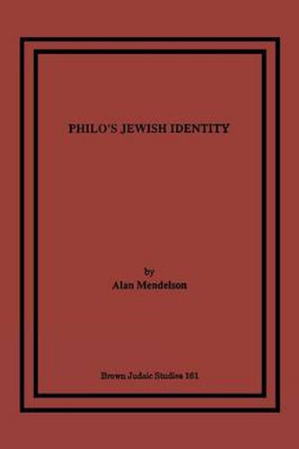 Philo's Jewish Identity