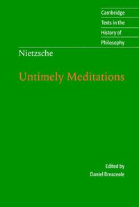 Cover image for Nietzsche: Untimely Meditations