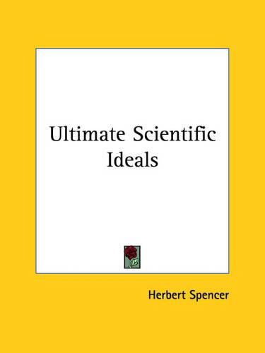 Cover image for Ultimate Scientific Ideals