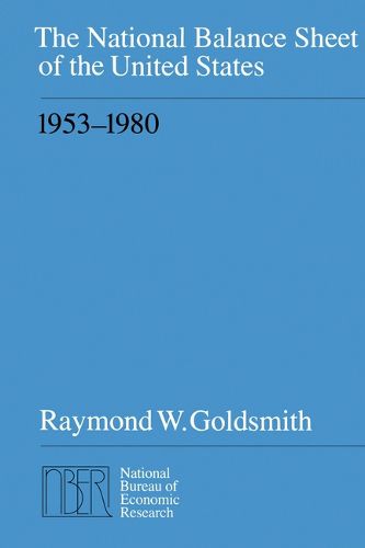 Cover image for The National Balance Sheet of the United States, 1953-80