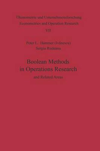 Cover image for Boolean Methods in Operations Research and Related Areas