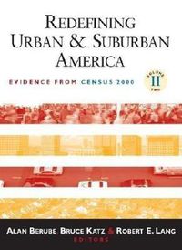 Cover image for Redefining Urban and Suburban America: Evidence from Census 2000, Volume 2