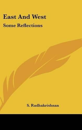 Cover image for East and West: Some Reflections