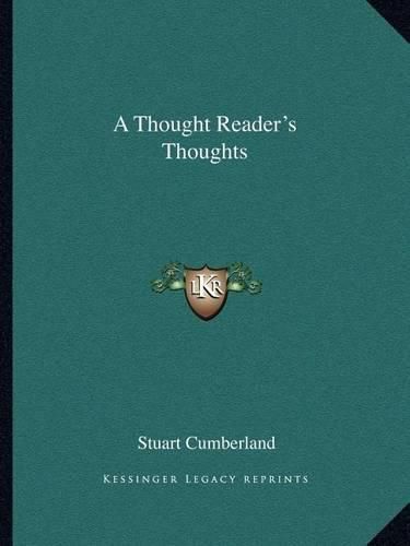 Cover image for A Thought Reader's Thoughts