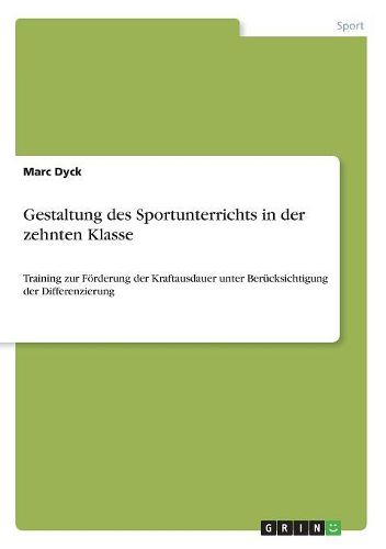 Cover image for Gestaltung des Sportunterrichts in der zehnten Klasse