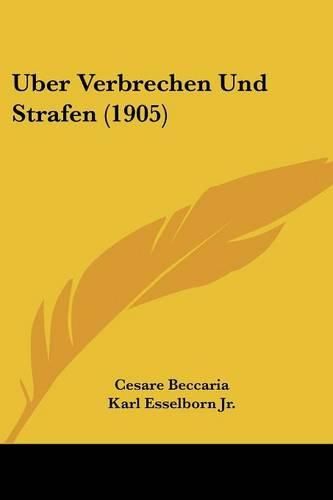 Cover image for Uber Verbrechen Und Strafen (1905)