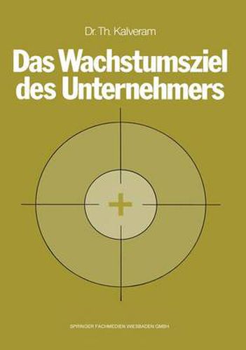 Cover image for Das Wachstumsziel Des Unternehmers