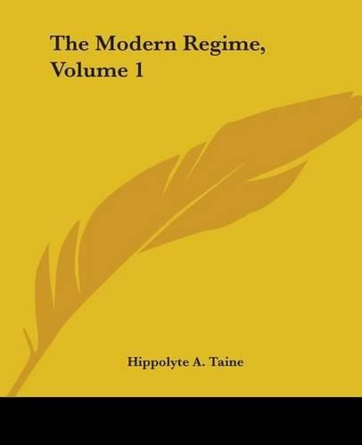 Cover image for The Modern Regime, Volume 1