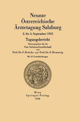 Cover image for Neunte OEsterreichische AErztetagung Salzburg: 2. bis 4. September 1955