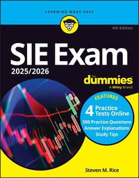Cover image for SIE Exam 2025/2026 For Dummies (Securities Industry Essentials Exam Prep + Practice Tests & Flashcards Online)